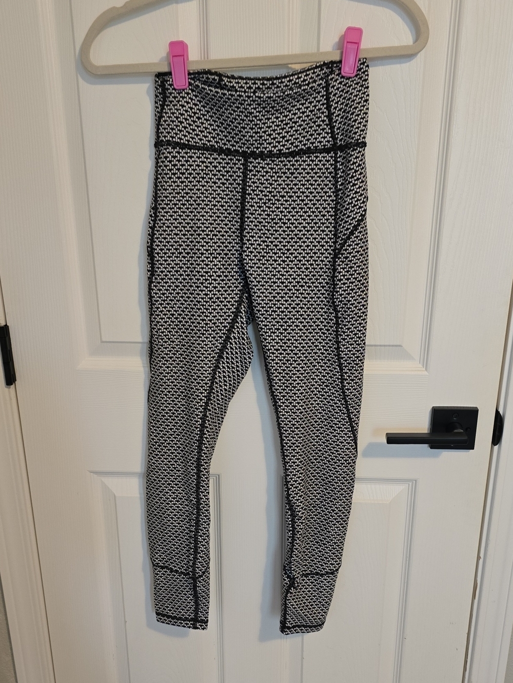 lululemon athletica Black & White Textured Leggings